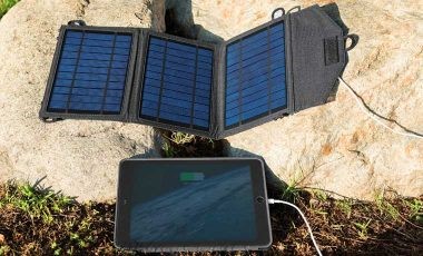 Solar battery charger without in-built battery