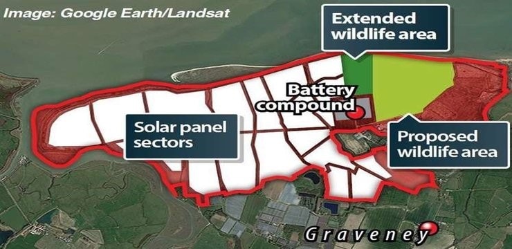 Image showing location for the solar plant on a map