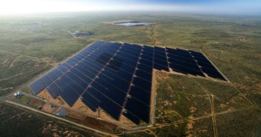 panoramic view of a solar plant