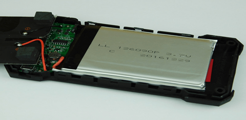 Bild des Inneren eines Solarbatterieladegeräts