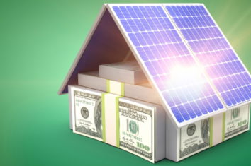 the house is made of money and solar panels